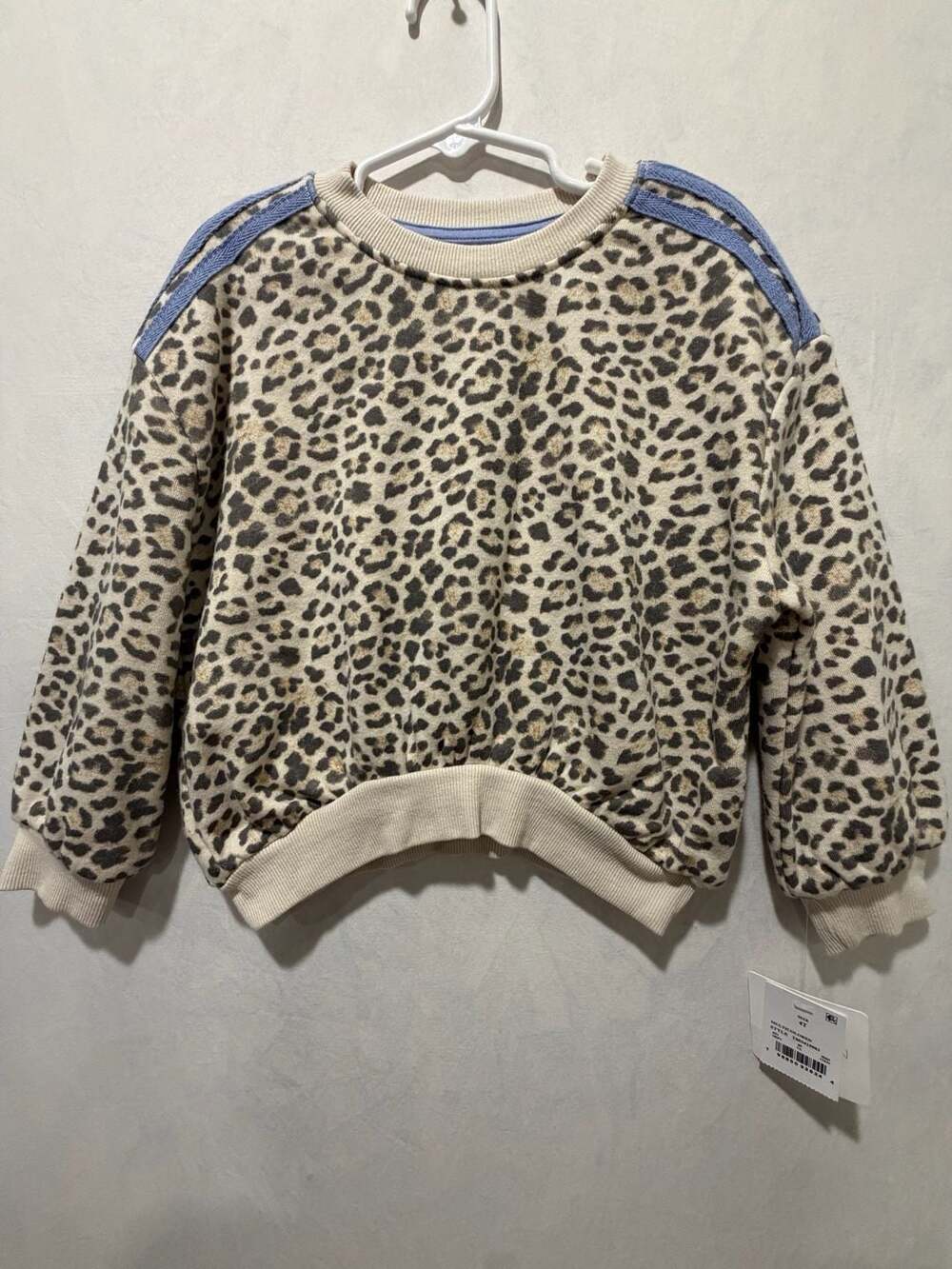 Grayson Mini Toddler Girls Leopard French Terry Sweatshirt Size 4T
